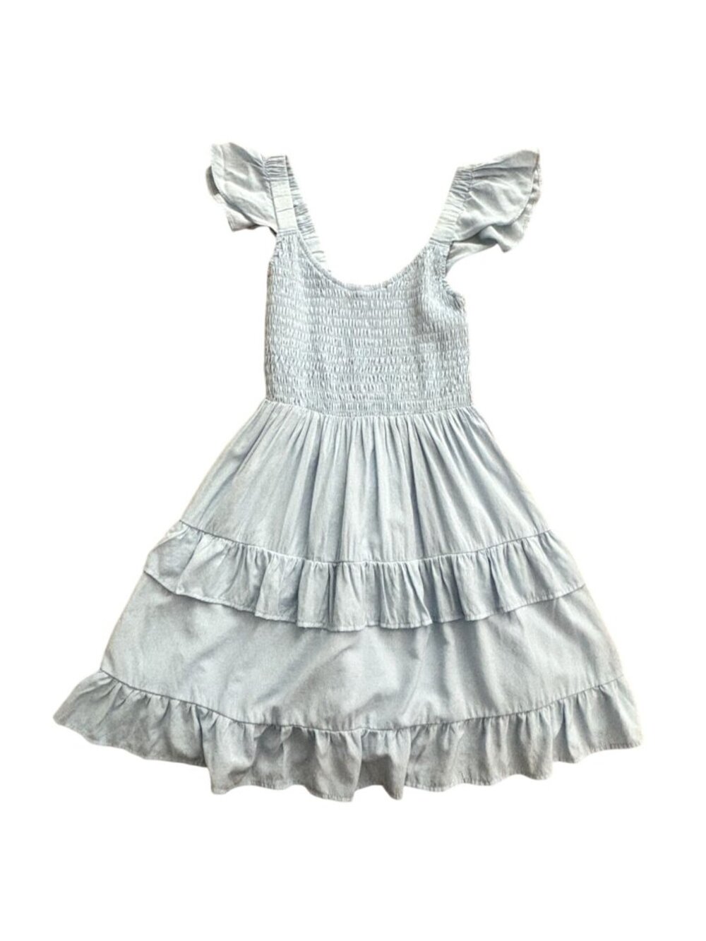 Melliflo Ruffle Strap Babydoll Smocked Mini Sundress-Light Blue-Small-GUC - Picture 2 of 7